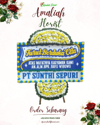 Papan Bunga Duka di Cibitung