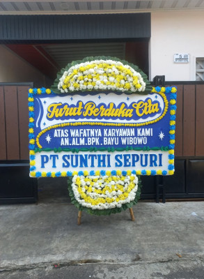 Papan Bunga Duka di Cibitung